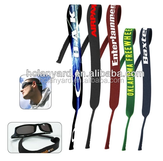 
Customized new arrival logo print lanyard custom sunglass strap 