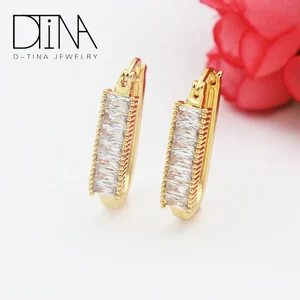 Mexican fashion jewelry white cubic zirconia Women earrings