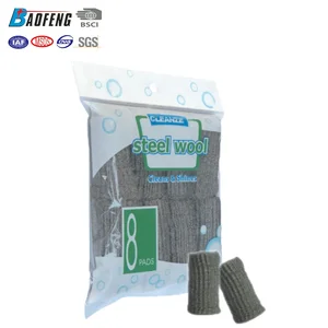 Image of kitchen sponge raw material steel wool scouring pads scratch free scrubber
