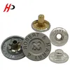 High fashion fastener hard alloy Italy luxury snap button with embossed logo