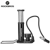 ROCKBROS Cycling Pump Foot Activated Bicycle Bike Floor Pump Portable Tire Universal Schrader& Presta Valve Bicycle Accessories