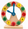 FQ brand Educational Kids wooden puzzle set toy,Learning Number and Time Wooden Clock Puzzle,Wooden toy puzzle alarm clock