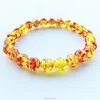 Amber crystal transport bead bracelet elastic bracelet 8 mm energy colorful beads hand string bracelet