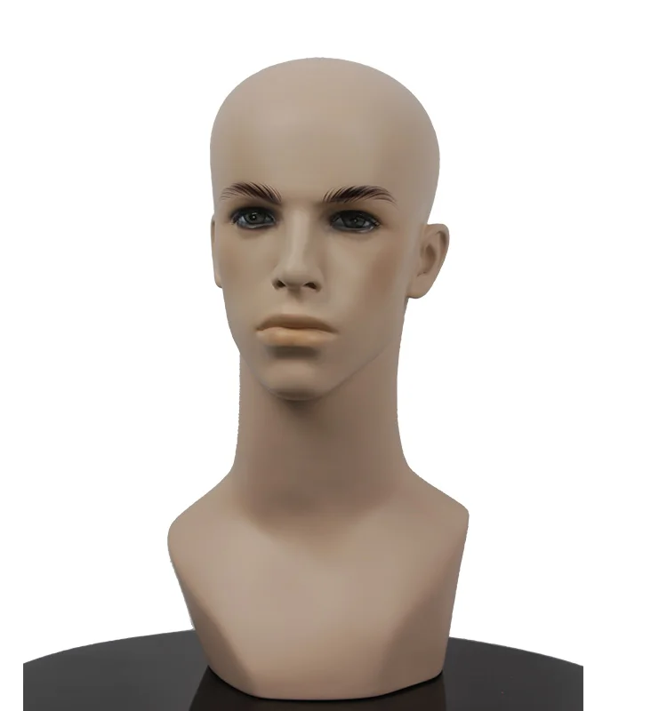 Wholesale Realistic Fiberglass Fashion Human Hair Male Vintage