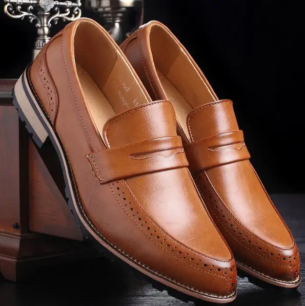 

c10018a western style men business leather shoes dress shoes
