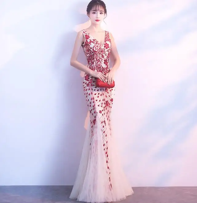 
USA Best Selling V Neck Women Dress Soft Tulle V Neck Women Dress 