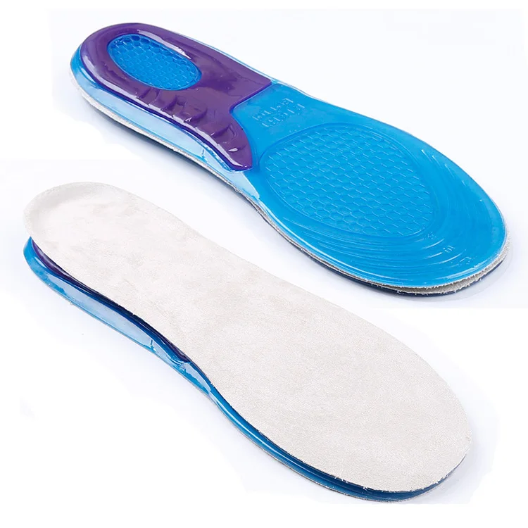 

China wholesale hot selling blue men's silicone gel diabetic arch sports insole