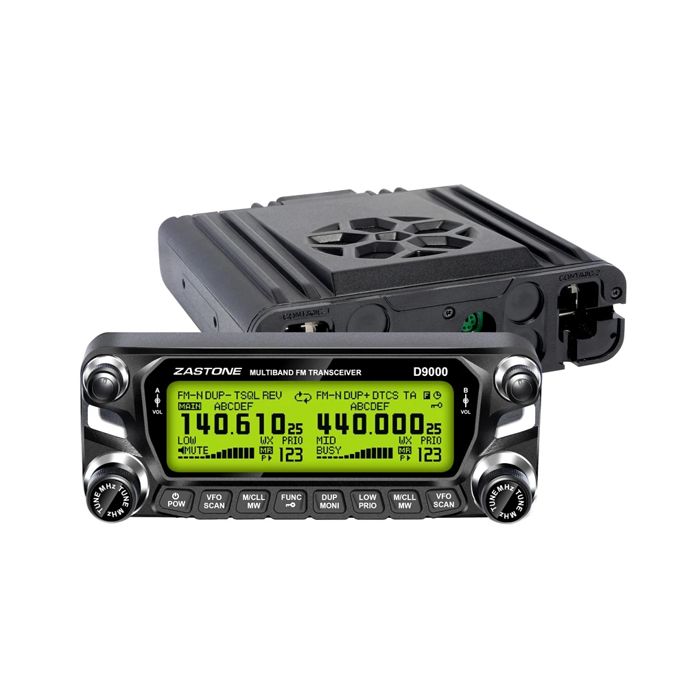 

2017 new selling ZASTONE D9000 UHF/VHF dual band 50Watts mobile ham radio car walkie talkie, Black