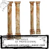 Red texture carved decorative marble column for sale