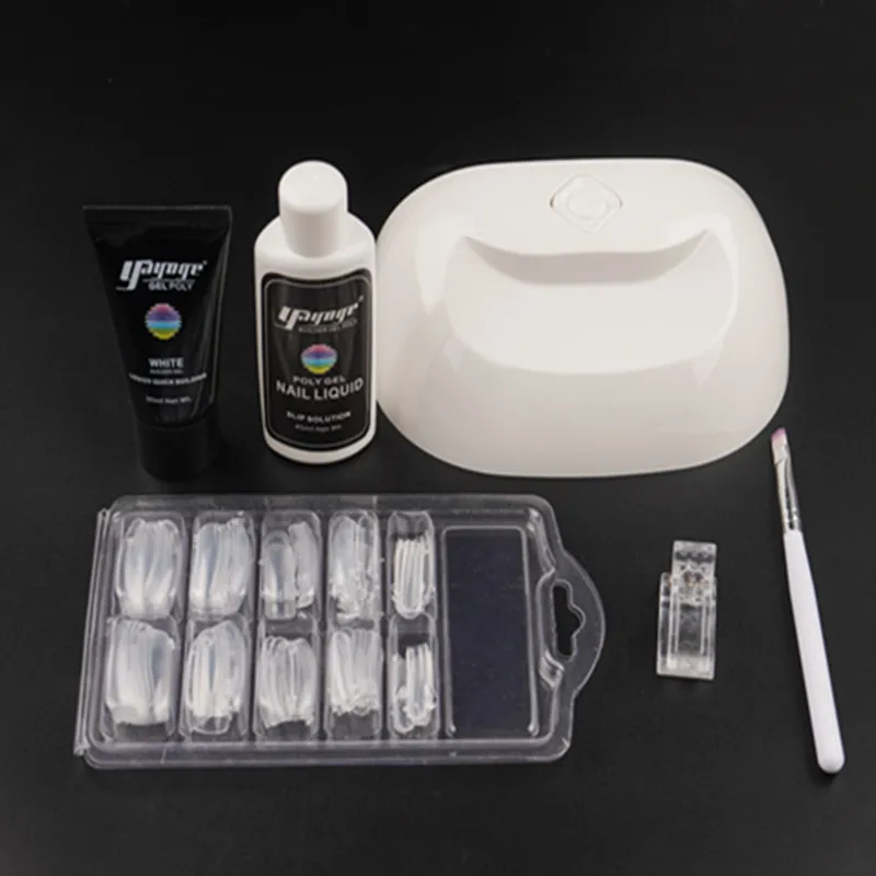 

Acrylic nail kit gel nail polish set with nail dryer lamp uv poly gel