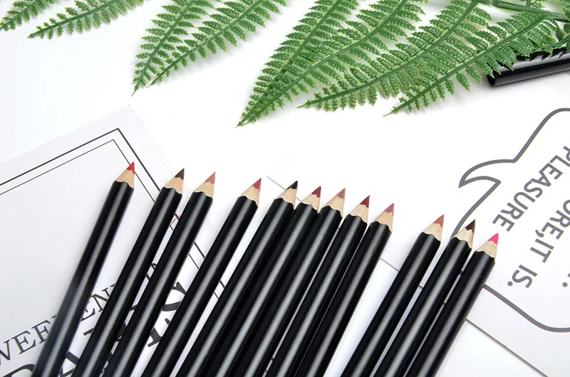 
Wholesale Waterproof Cosmetics Wood Lipliner Private Label Lip Liner Pencil 