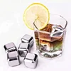 BJ04 Stainless steel ice cube customized whiskey stone wine cooler reusable ice cubes