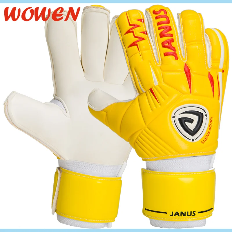 

High Quality Gym Gloves Latex Goalkeeper Gloves for Football Training, Yellow