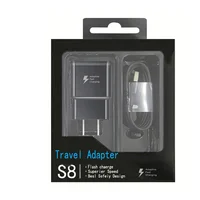 

S6 S8 s10 real quick charge fast charger travel wall usb charger adapter 9V/1.67A 5V/2A in black/white for samsung charger