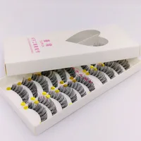 

Taiwan false eyelashes 10 pairs packaging synthetic silk false lashes 036 style