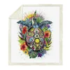 Fashion Digital Print Comfort Warmth Soft Plush Throw for Couch Sea Turtle Fine Decorative Animal Double Blanket