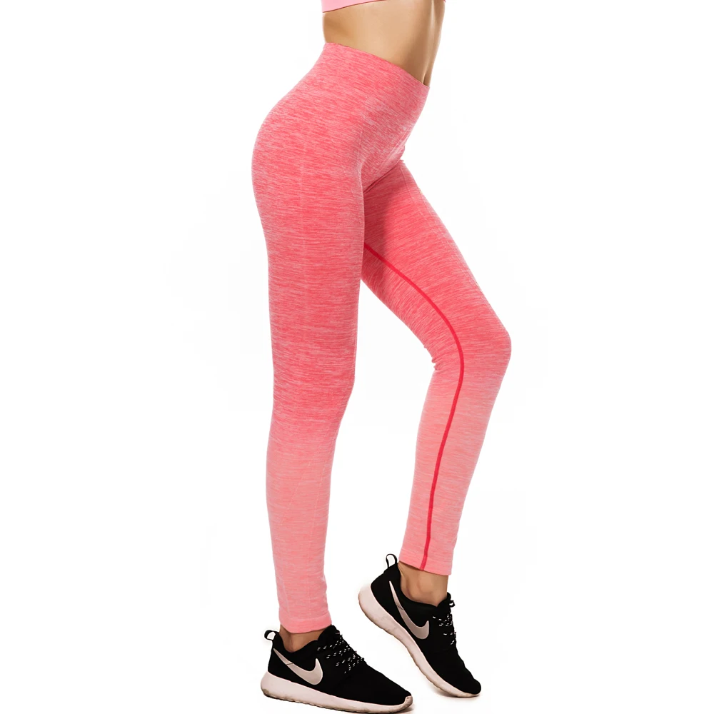 

High Waisted Women's Smart Polyamide Flexible Compression Seamless Leggings for Yoga Running, Customized colors