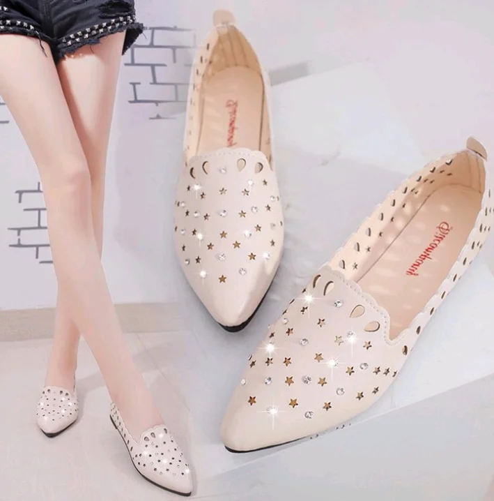 new fancy shoes ladies flat design Alibaba