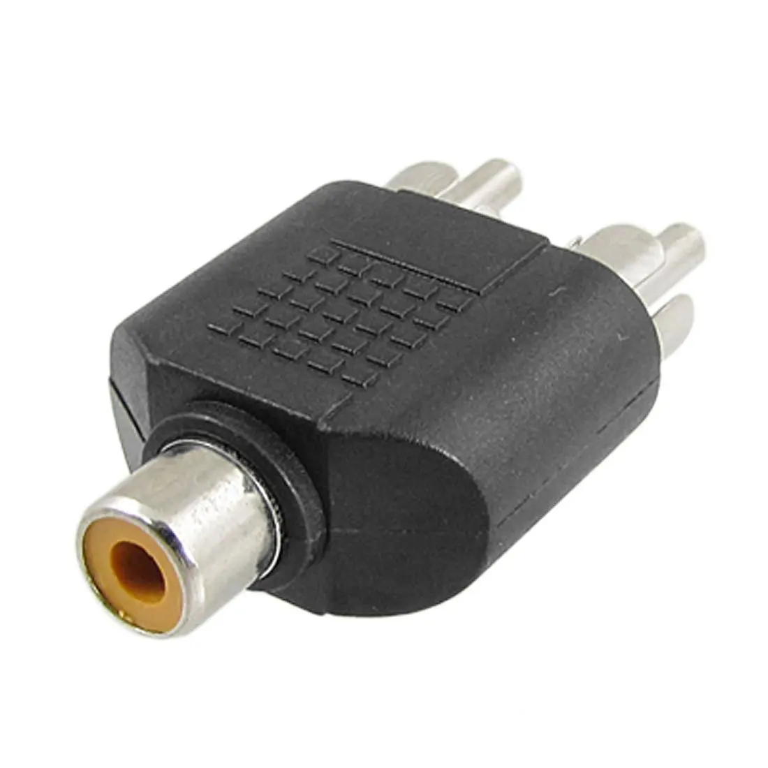 uxcell Audio Video AV RCA Male to 2-RCA Female Splitter Adapter 5pcs Black