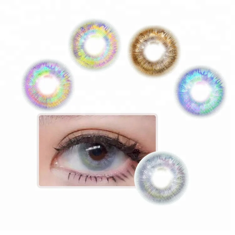 

Realcon Exclusive Seven Tone Contact Lenses Multiply Colors Contact Lenses New Arrival Contact Lenses, 7-tone