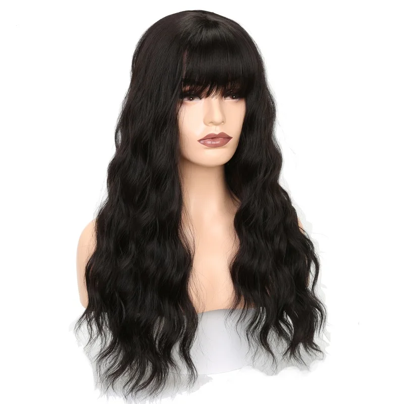 

High Temperature Fiber Natural Long Body Wave synthetic hair wigs,High Quality synthetic hair wigs dropshipping for black women