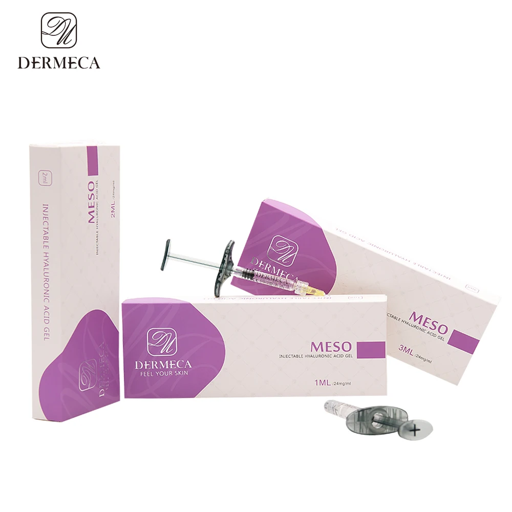 

DERMECA Skin Rejuvenating Injection Hyaluronic Acid Skin Nourishing Serum For Mesotherapy (MESO 2ML), Transparent