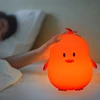 Panda 3d Led Night Lamp,Toddler Best Christmas Gift Colorful Penguins Silicone Night Light Animal