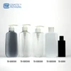 TB-GDU/DD/D rectangle plastic bottle shampoo 300ml square lotion pump bottle 10oz squeeze black pet plastic bottle 80ml flip top