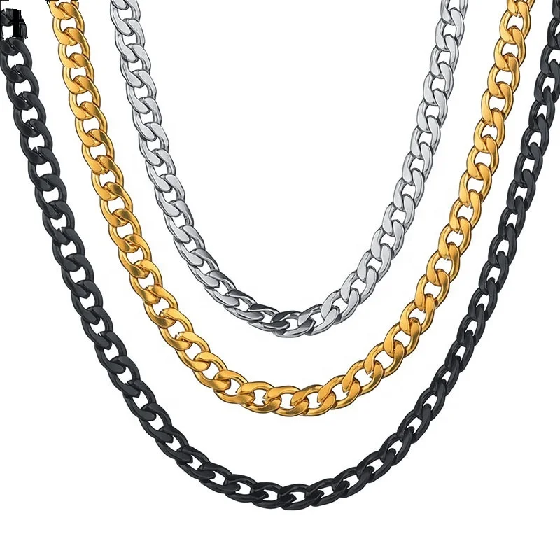 Qmylife Wholesale Stainless steel chain jewelry chain in spool stainless steel chain black color wrist watch