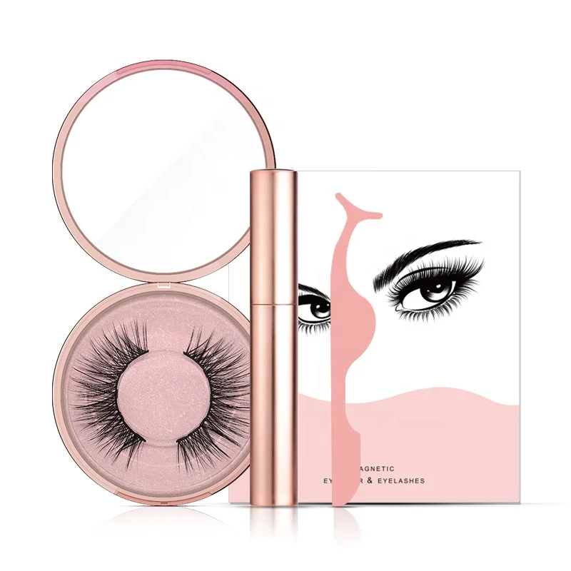 

magnetic eyeliner kits 5 magnets false eyelash, Natural black