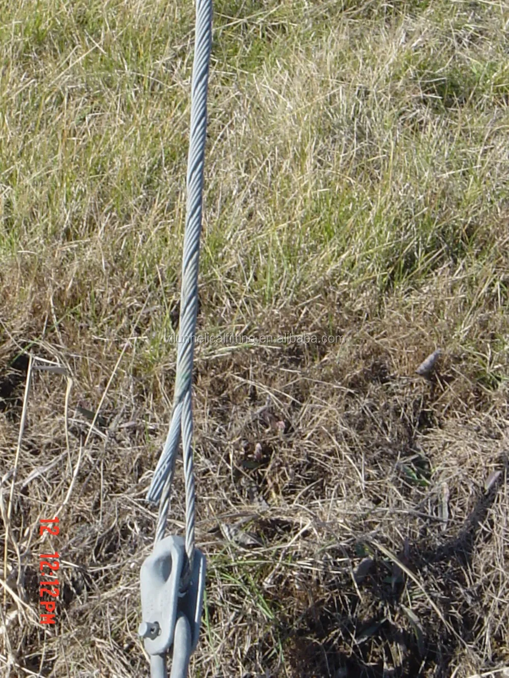 Helical guy end grip dead end for steel strand stay wire, View guy grip