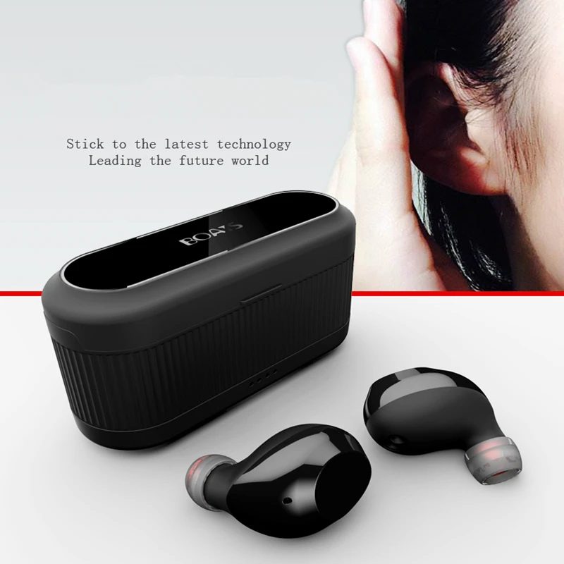 

Dunkool wireless earbuds BT5.0 wireless headphones earphone, Black.white