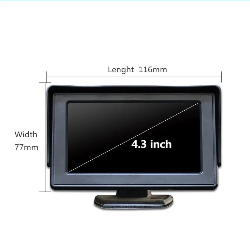 
4.3 Inch Wholesale 480*272 Resolution Dual Monitor Truck RearView Rv Tview System Reverse Monitoring 