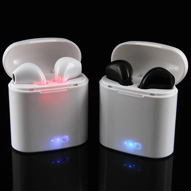 I7s tws sport bluetooth earphone with charging case headphones In-ear Earbuds i7 tws wireless bluetooth headset