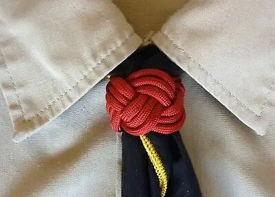 Handmade Scout Neckerchief Slide Woggle Paracord Turks Head Knot