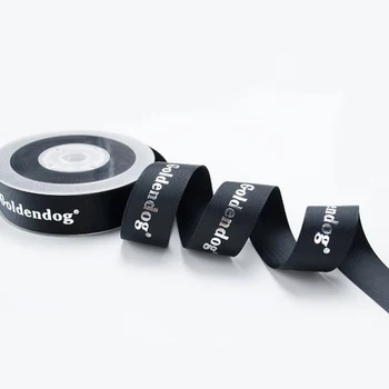 Download 1 Inch 75mm Polyester Black Satin Ribbon Single Faced ...