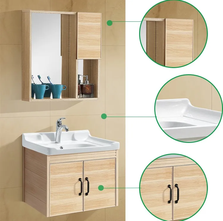 Modern wall mounted  waterproof bathroom cabinet