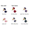 hot sale & high quality silk knot stud earrings