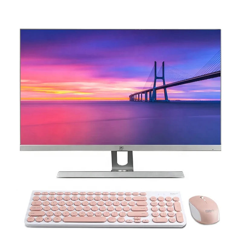 

Ningmei Factory Wholesale 23.8 inch Ultra thin all in one pc desktop computer with CE and FCC certificate