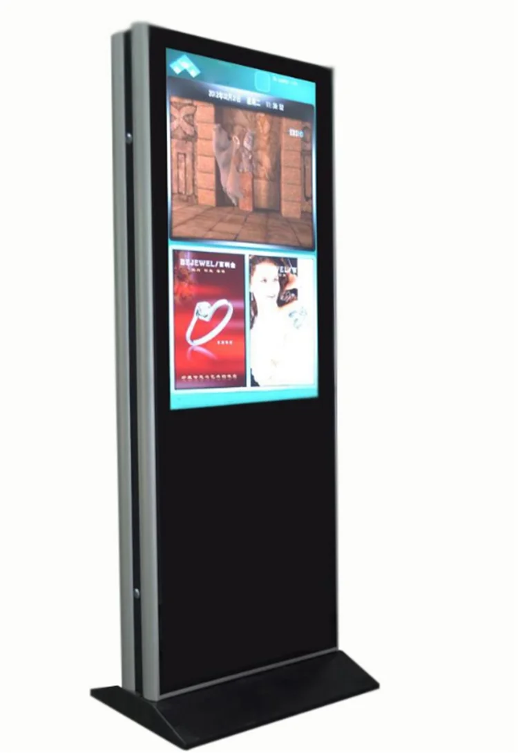 43 Inch Dual Side Display Lcd Digital Signagefloor Standing Double
