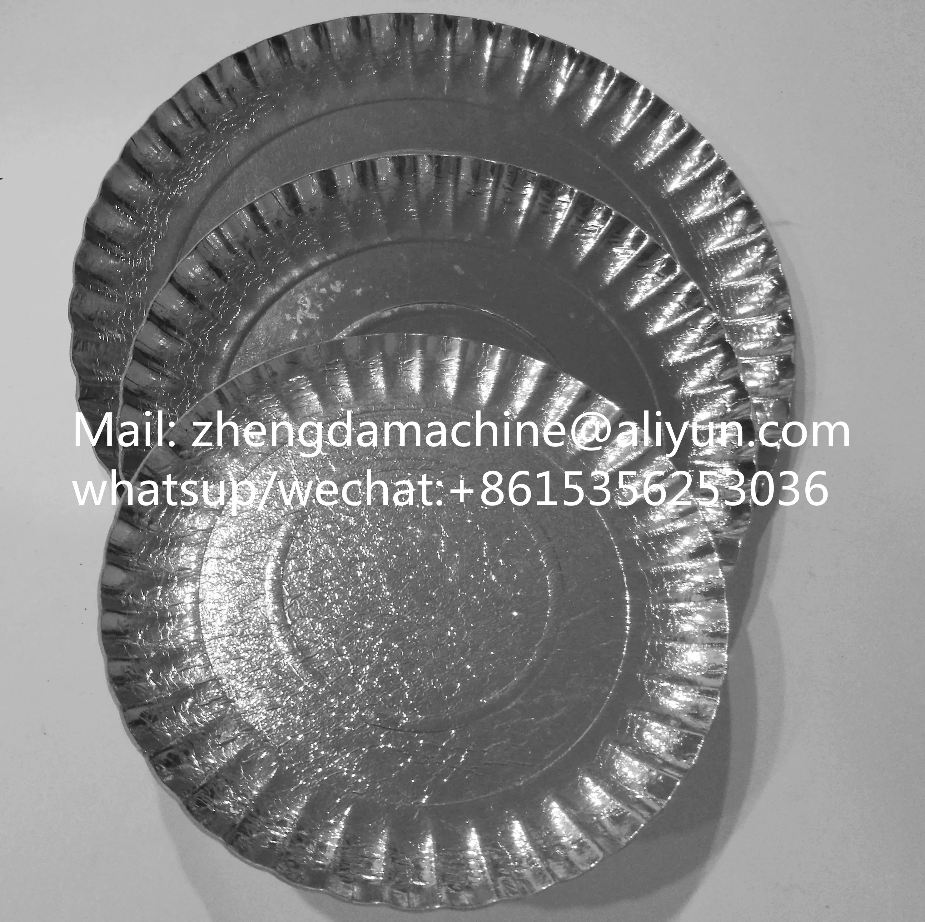 Cartoon Silver Paper Plate Making Machine With Counter And Collection