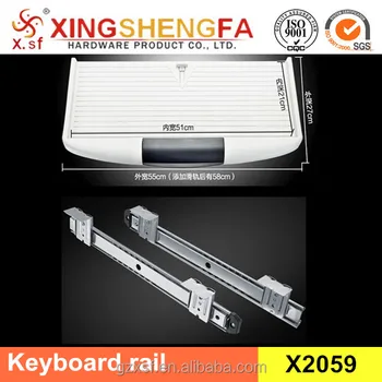 Fittings Computer Keyboard Drawer Slide Keyboard Slide Rail