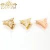 Factory sale good quality acrylic claw hair clips fancy colorful triangle hair claws for girls