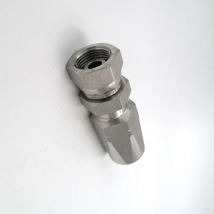 Stainless Metric Reusable Hydraulic Hose Fitting With Female Thread