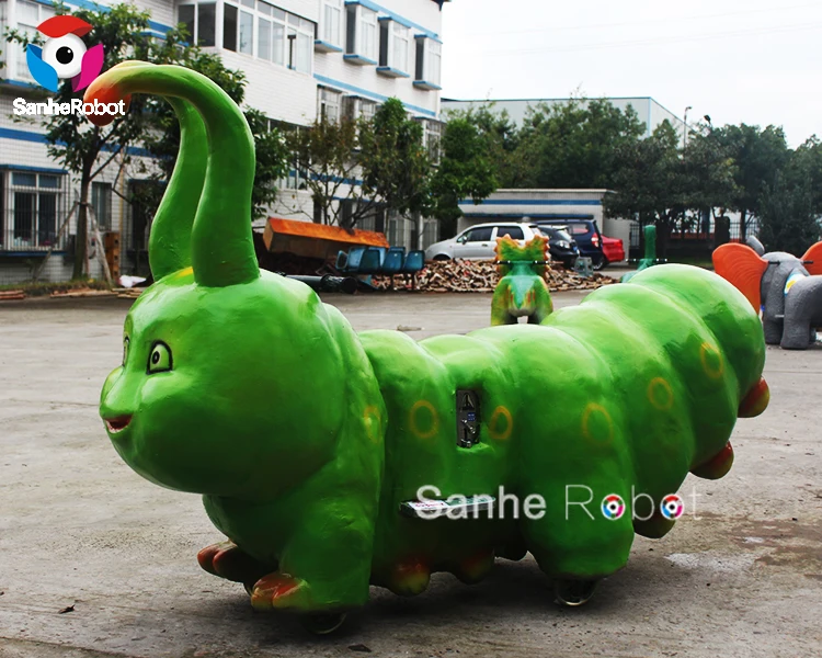 green inchworm ride on toy