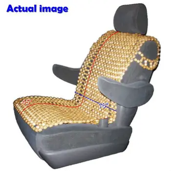Natural Royal Wood Bead Seat Cover Massage Cool Premium Comfort