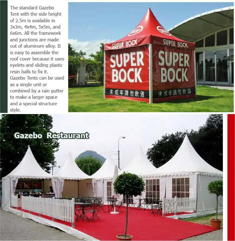 2017 New Design Modular Tent 5 By 5 Meter Temporary Outdoor Event