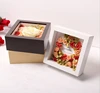 flower photo frame Baby hand and foot print pattern box dried flower specimen box