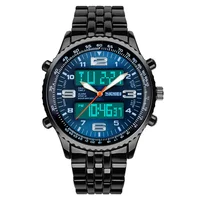 

Skmei 1032 luxury men wrist watches china manufacturer custom analog digital watch stainless steel case watch