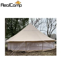 

High Quality double layers transparent Tent emperor twin bell tent safari tent luxury canvas glamping